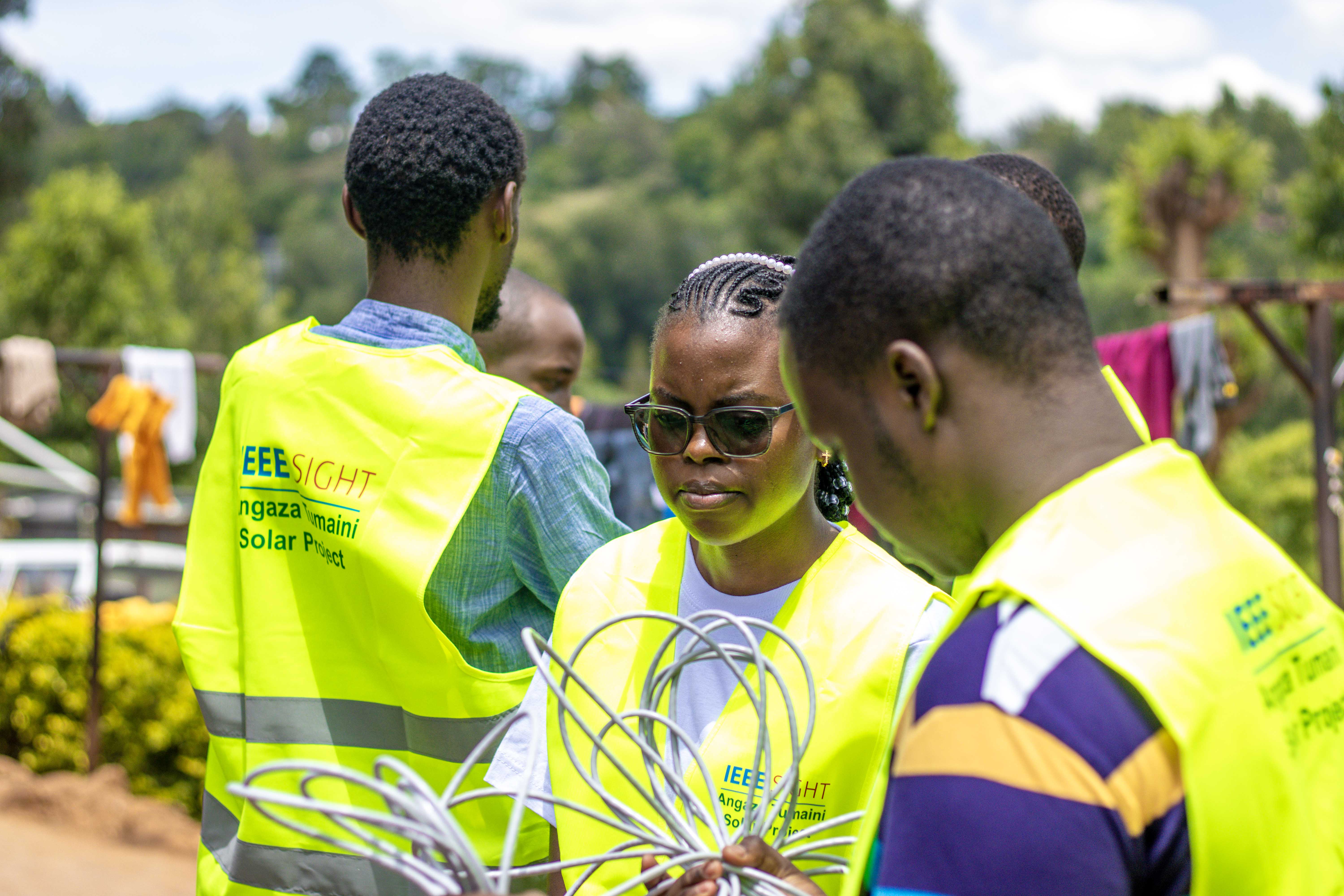 angaza tumaini solar project installation day  1