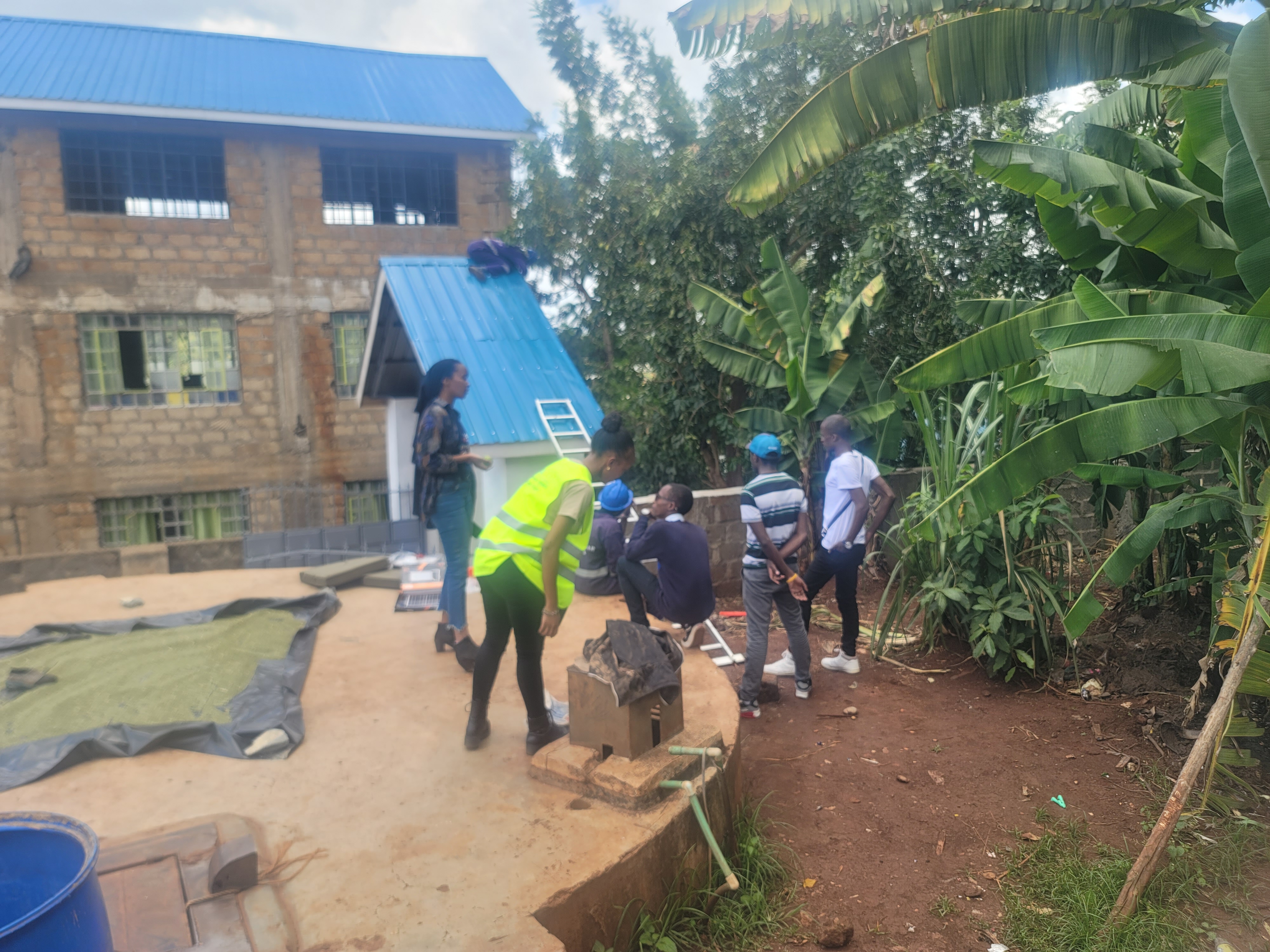 angaza tumaini solar project installation day  2