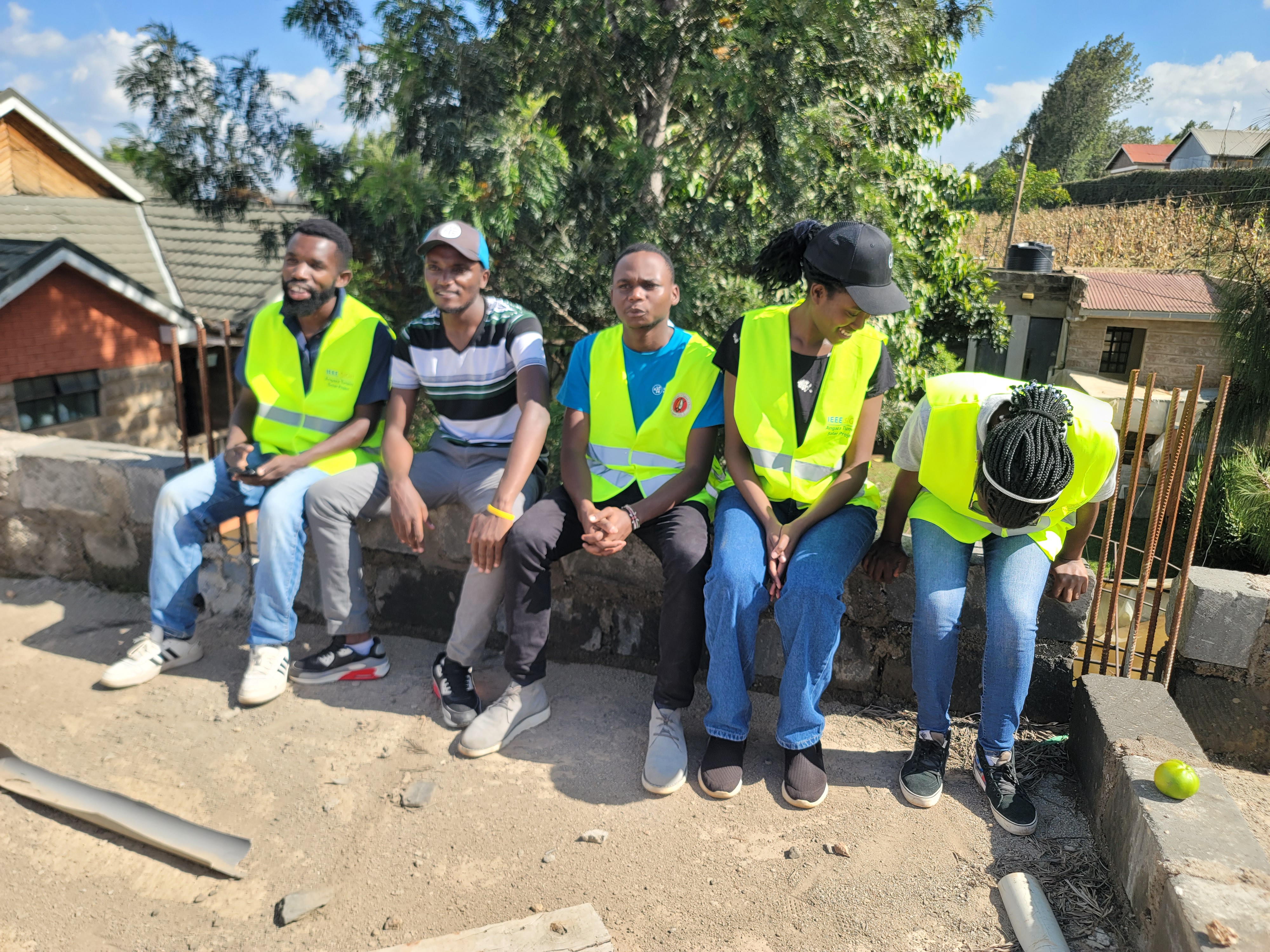 angaza tumaini solar project installation day  2